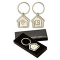 House Shaped Center Spinning Keyring